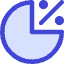 Pie Chart Investment Percentage Icon from Core Duo Set