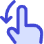 Finger Gesture Swipe Down Icon from Core Duo Set