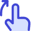 Finger Gesture Swipe Up Icon from Core Duo Set