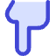 Finger Point Down Icon from Core Duo Set