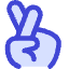 Fingers Cross Icon from Core Duo Set