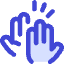 High Five Icon from Core Duo Set