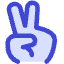 Peace Hand Icon from Core Duo Set