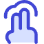 Two Finger Tap Icon from Core Duo Set