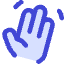 Waving Hand Icon from Core Duo Set