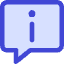 Chat Bubble Info Help Circle Icon from Core Duo Set
