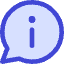Chat Bubble Info Help Icon from Core Duo Set