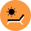 Beach Chair Icon from Kameleon Pop Set
