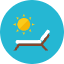 Beach Chair Icon from Kameleon Colors Set
