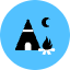Camp Icon from Kameleon Pop Set