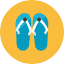 Slippers Icon from Kameleon Colors Set