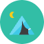 Tent Icon from Kameleon Colors Set