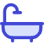 Bath Tub Icon from Core Duo Set