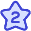 Hotel Two Star Icon from Core Duo Set