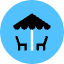 Outdoor Umbrella Chair Icon from Kameleon Pop Set