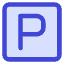 Parking Sign Icon from Core Duo Set
