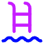 Pool Ladder Icon from Core Neon Set