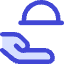 Serving Dome Hand Icon from Core Duo Set