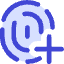 Fingerprint Add Icon from Core Duo Set