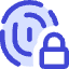 Fingerprint Lock Privacy Icon from Core Duo Set