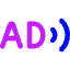 Audio Description Icon from Core Neon Set