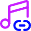 Link Background Music Icon from Core Neon Set