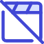 Movie Video Edit Off Disabled Icon from Core Duo Set