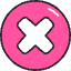 Cancel 2 Icon from Stickies Colors - Free Set