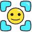 Face Id 1 Icon from Stickies Colors - Free Set