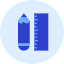Pencil Ruler 2 Icon from Kameleon Duo - Free Set