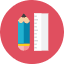 Pencil Ruler 2 Icon from Kameleon Colors - Free Set