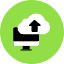 Upload Cloud Computer Icon from Kameleon Pop - Free Set