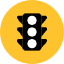 Traffic Light Icon from Kameleon Pop Set