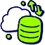 Cloud Data Transfer Icon from Stickies Duo - Free Set