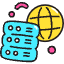 Server Network Icon from Stickies Colors - Free Set