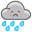 Cloud With Rain Emoji from Kawaii Emoji Set