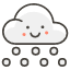 Cloud With Snow Emoji from Kawaii Emoji Set