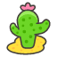 Cactus Emoji from Kawaii Emoji Set