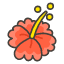 Hibiscus Element from Kawaii Emoji Set