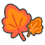 Maple Leaf Element from Kawaii Emoji Set