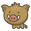 Boar Emoji from Kawaii Emoji Set