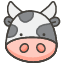 Cow Face Emoji from Kawaii Emoji Set