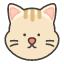 Cat Face Emoji from Kawaii Emoji Set