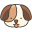 Dog Face Emoji from Kawaii Emoji Set