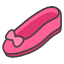 Flat Shoe Element from Kawaii Emoji Set