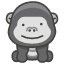 Gorilla Element from Kawaii Emoji Set