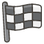 Chequered Flag Emoji from Kawaii Emoji Set