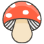 Mushroom A Element from Kawaii Emoji Set