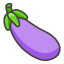 Eggplant Emoji from Kawaii Emoji Set