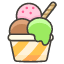 Ice Cream A Element from Kawaii Emoji Set